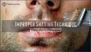 improper shaving technique improper shaving technique