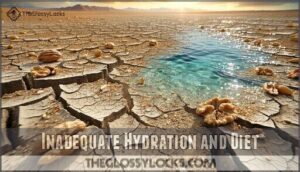 inadequate hydration and diet
