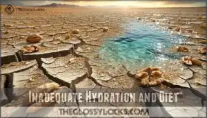 inadequate hydration and diet