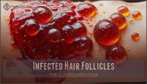 infected hair follicles