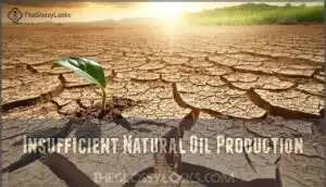 insufficient natural oil production