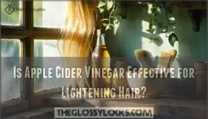 is apple cider vinegar effective for lightening hair