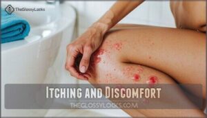 itching and discomfort
