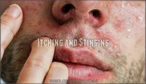 itching and stinging