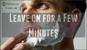 leave on for a few minutes