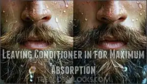 leaving conditioner in for maximum absorption