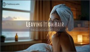 leaving it on hair