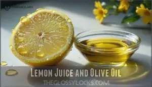 lemon juice and olive oil