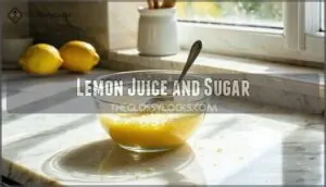lemon juice and sugar lemon juice and sugar