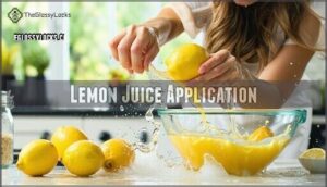 lemon juice application