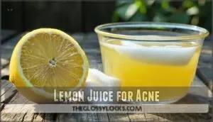 lemon juice for acne
