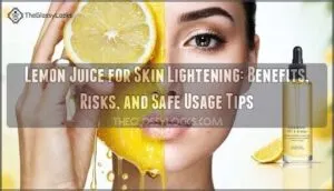 lemon juice for skin lightening