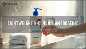 lightweight and non-comedogenic