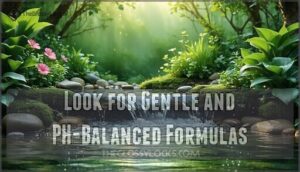 look for gentle and ph-balanced formulas