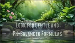 look for gentle and ph-balanced formulas