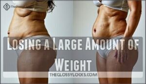 losing a large amount of weight