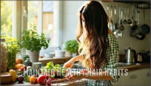 maintain healthy hair habits