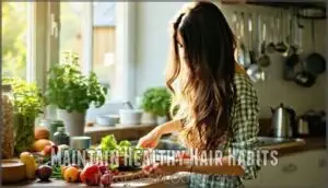 maintain healthy hair habits
