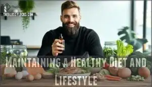 maintaining a healthy diet and lifestyle