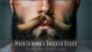 maintaining a thicker beard