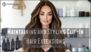 maintaining and styling clip-in hair extensions