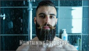 maintaining dyed beard