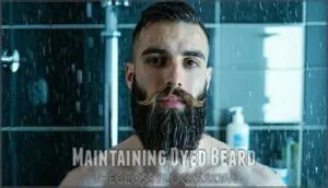 maintaining dyed beard