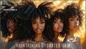 maintaining hydrated hair