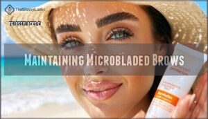 maintaining microbladed brows