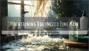 maintaining volumized fine hair