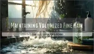 maintaining volumized fine hair