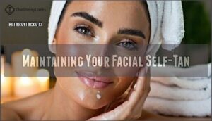 maintaining your facial self-tan