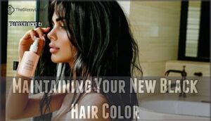 maintaining your new black hair color