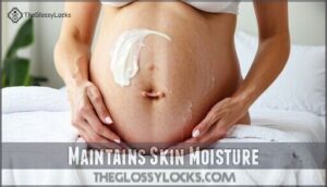 maintains skin moisture