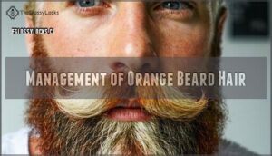 management of orange beard hair