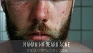 managing beard acne