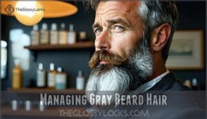 managing gray beard hair