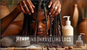 managing unraveling locs
