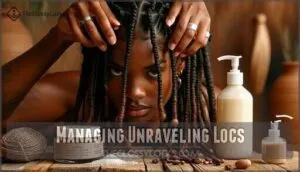managing unraveling locs