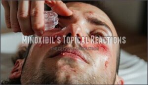 minoxidil's topical reactions