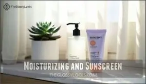 moisturizing and sunscreen