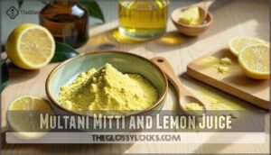 multani mitti and lemon juice