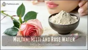 multani mitti and rose water