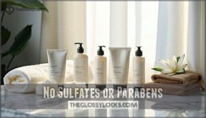 no sulfates or parabens