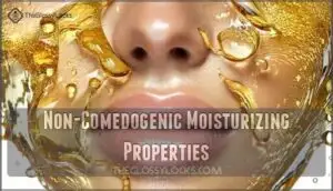 non-comedogenic moisturizing properties