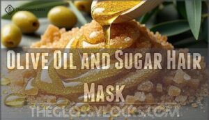 olive oil and sugar hair mask