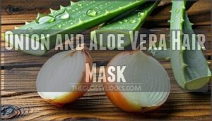 onion and aloe vera hair mask