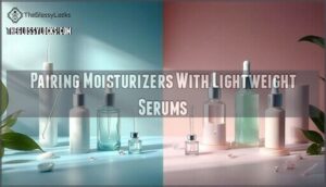 pairing moisturizers with lightweight serums