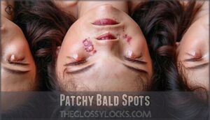 patchy bald spots