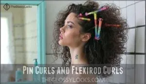 pin curls and flexirod curls